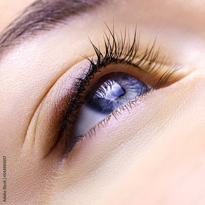 A perfectly defined eye with permanent eyeliner